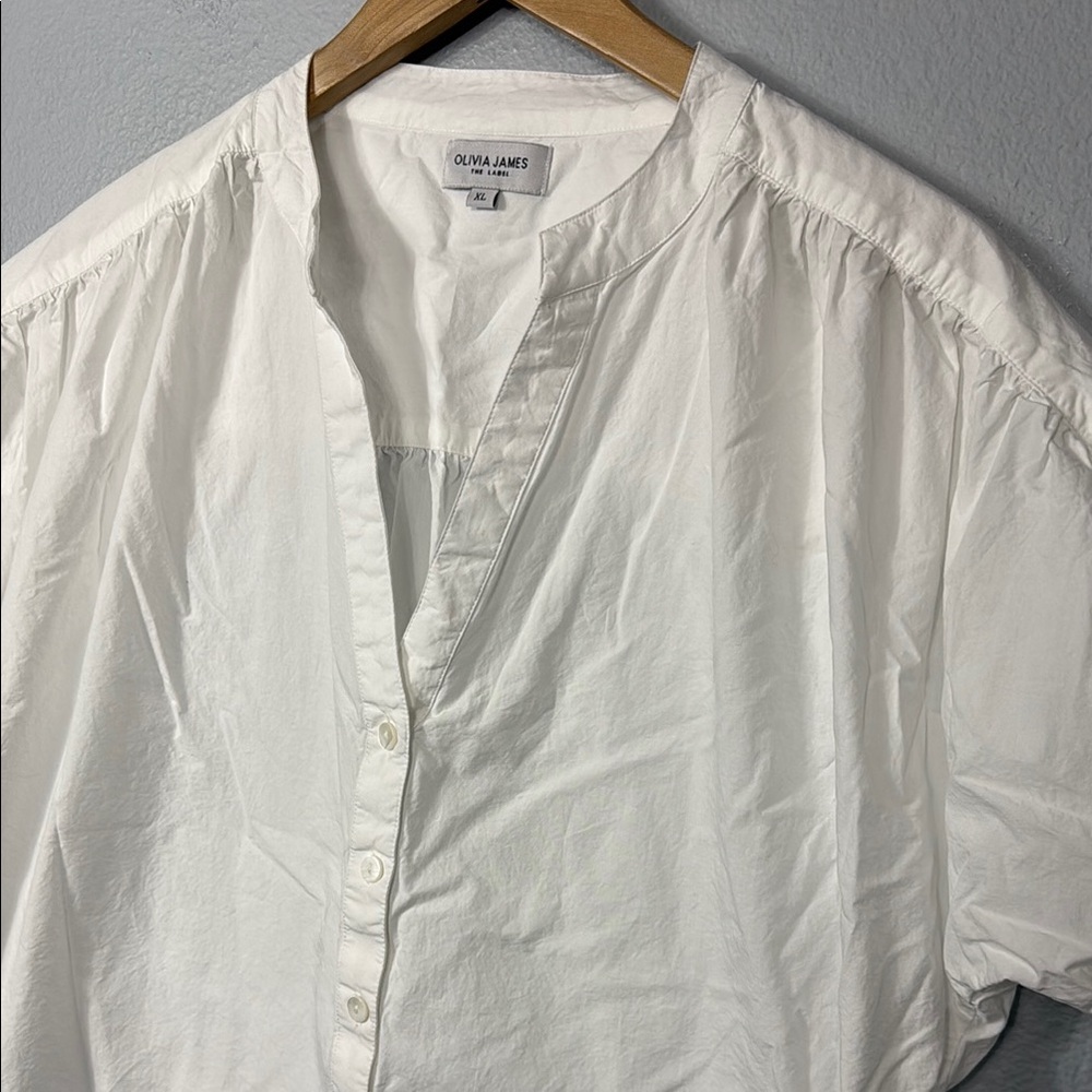 Olivia James The Label Women's White Short Sleeve Top